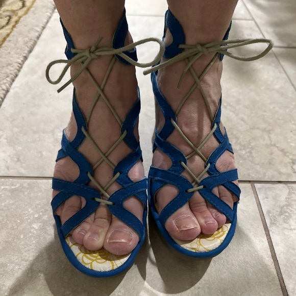 Fly London Wedge Sandals Size 39 - Picture 6 of 6